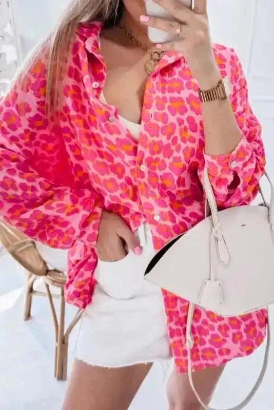 Leopard Bloom Overshirt