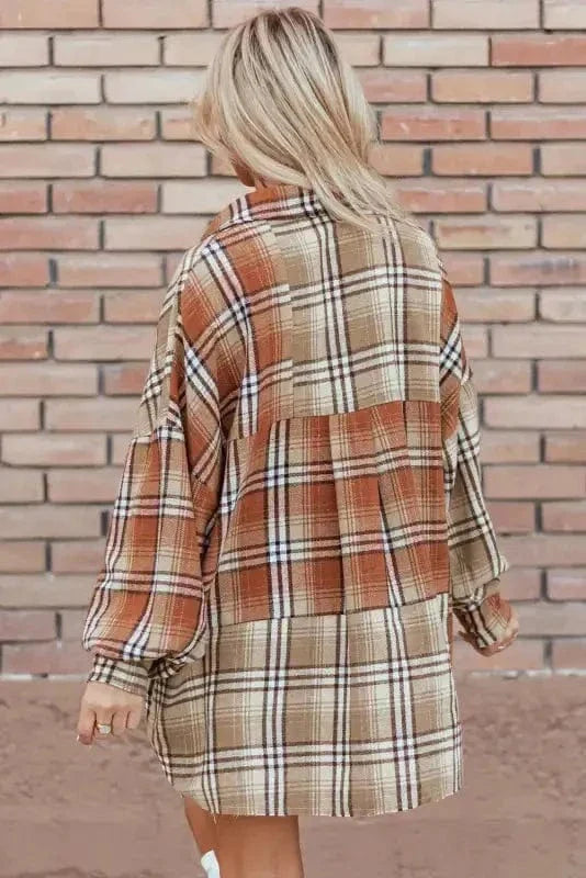 Plaid Pizzazz High Low Shacket