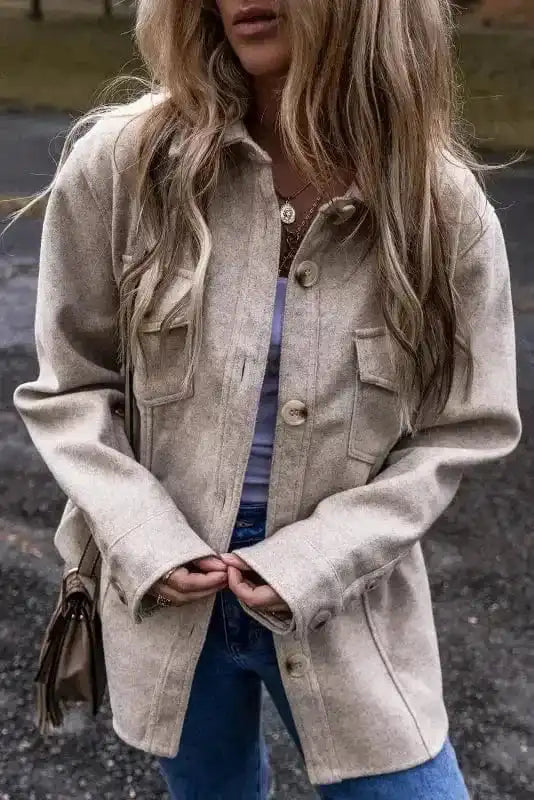 Flap Pocket Fashionista Shacket