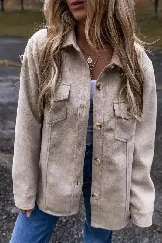 Flap Pocket Fashionista Shacket
