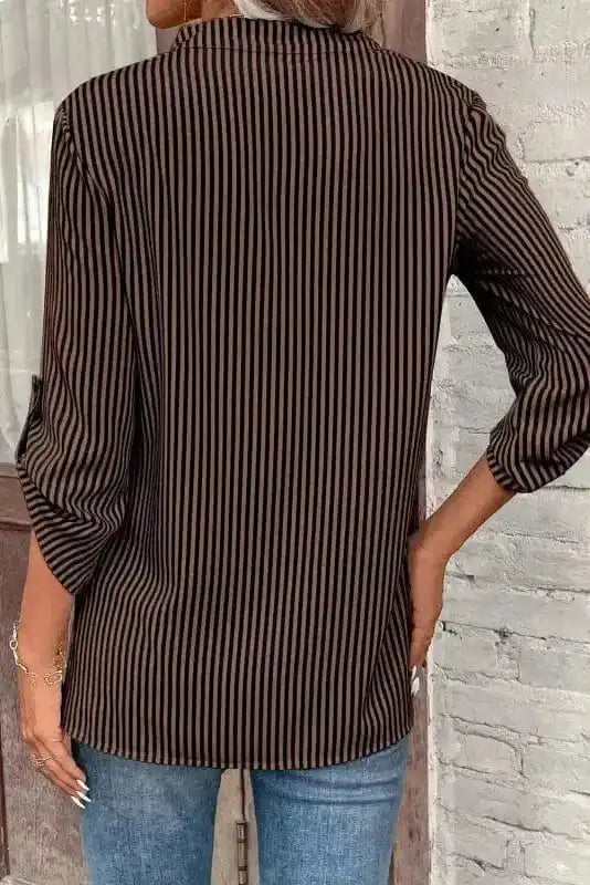 Classic Stripe Roll-Up Shirt