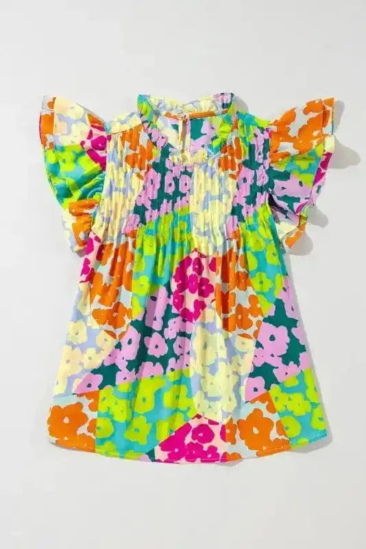 Mosaic Flutter Blouse