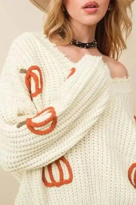 Autumn Charm Cable Knit Sweater