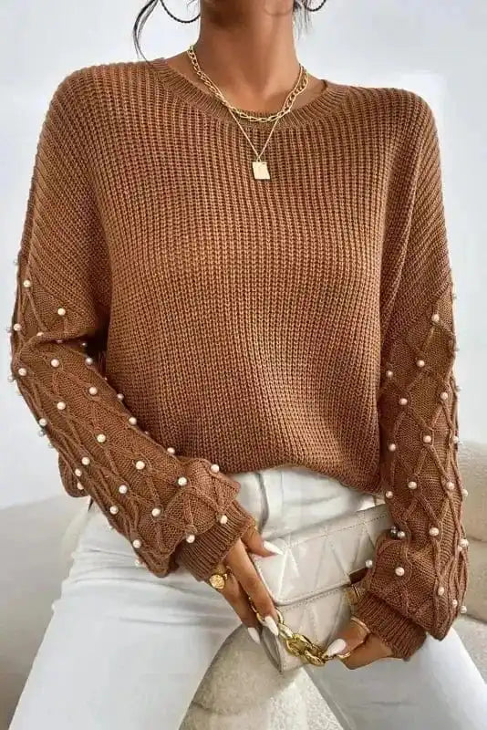Pearl Droplet Soft Knit Jumper