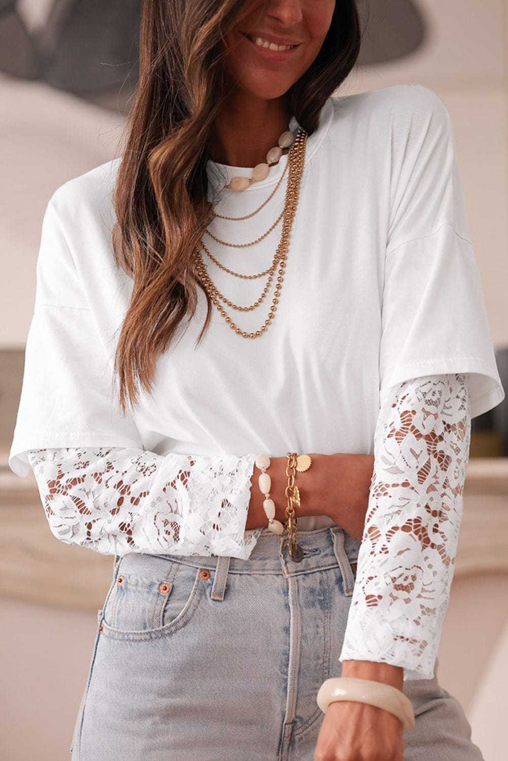 Romantic Lace Long Sleeve Top