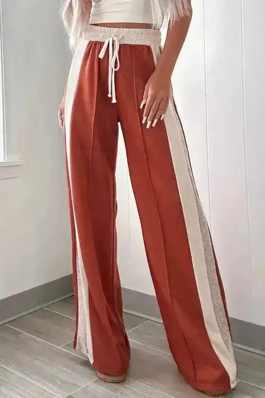 Flamingo Fiesta Wide-Leg Pants
