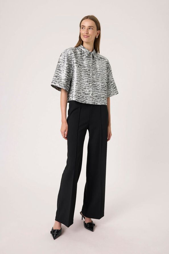 SLPricilla Shirt - Silver Animal Print