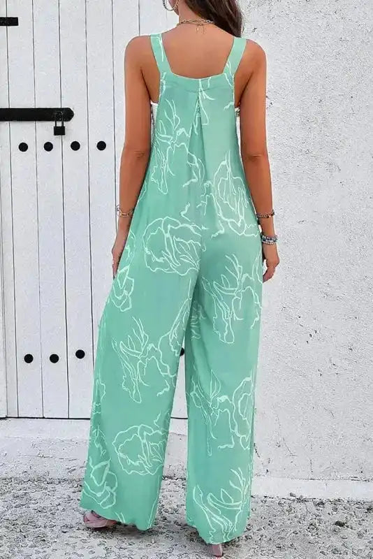Moonlight Jade Wide Leg Jumpsuit