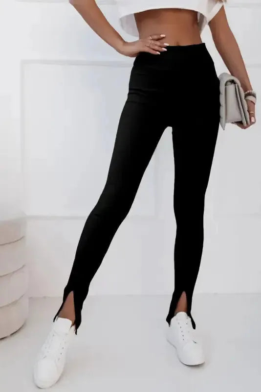 Rib Knit High Waist Leggings