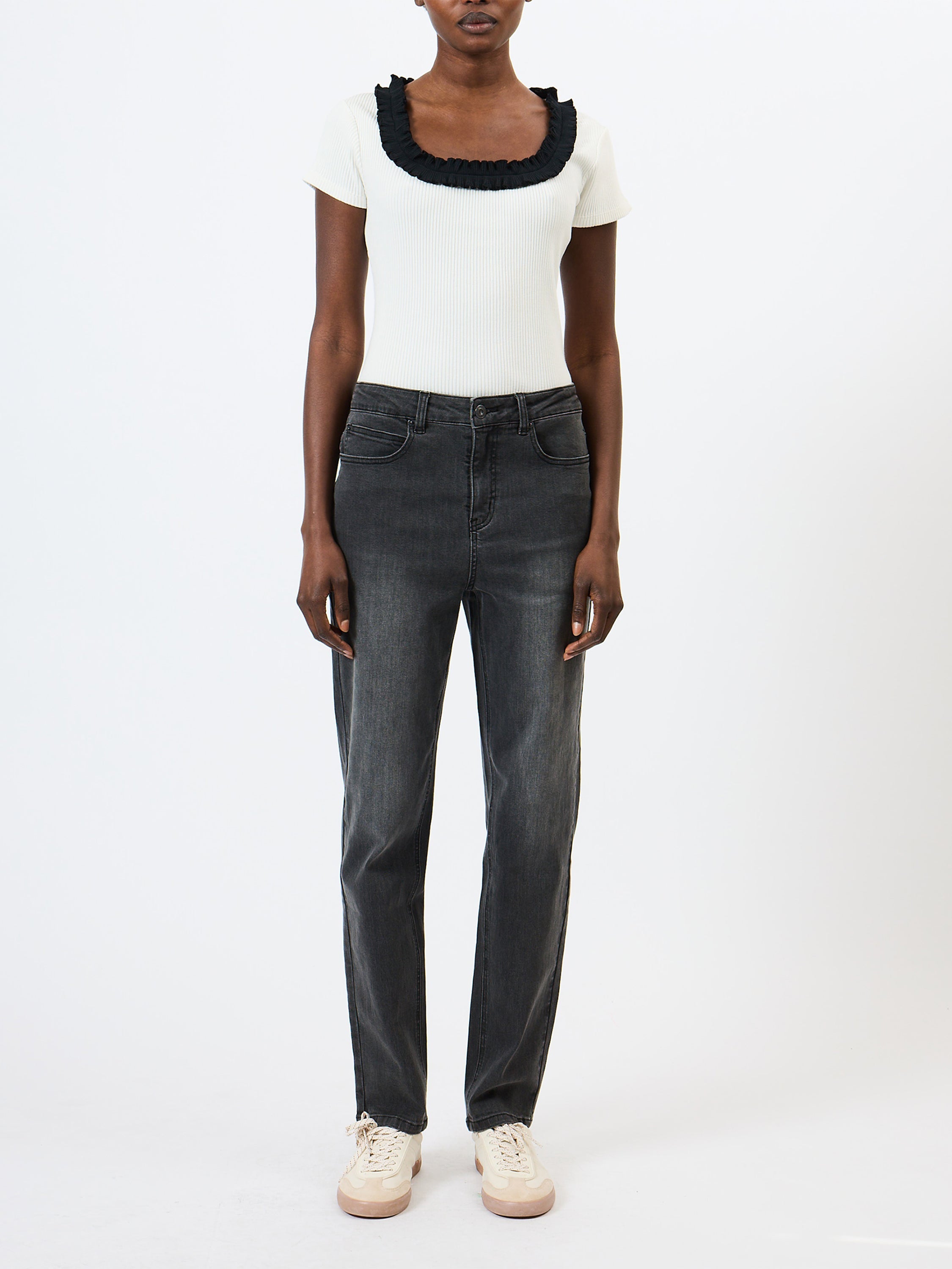 Sylvie Denim Slim Leg Jeans - Grey