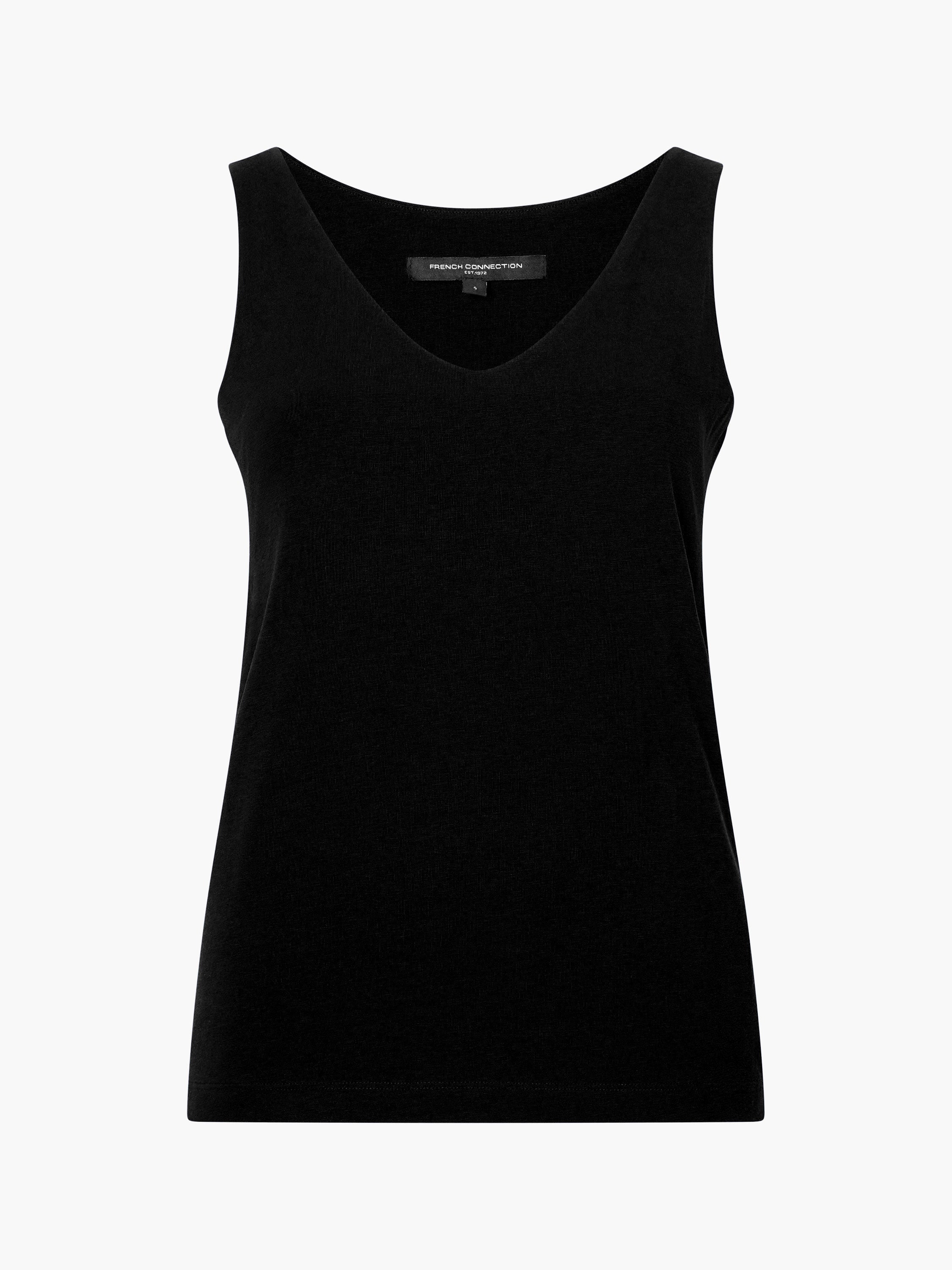Organic Cotton Stretch Tank Top - Blackout