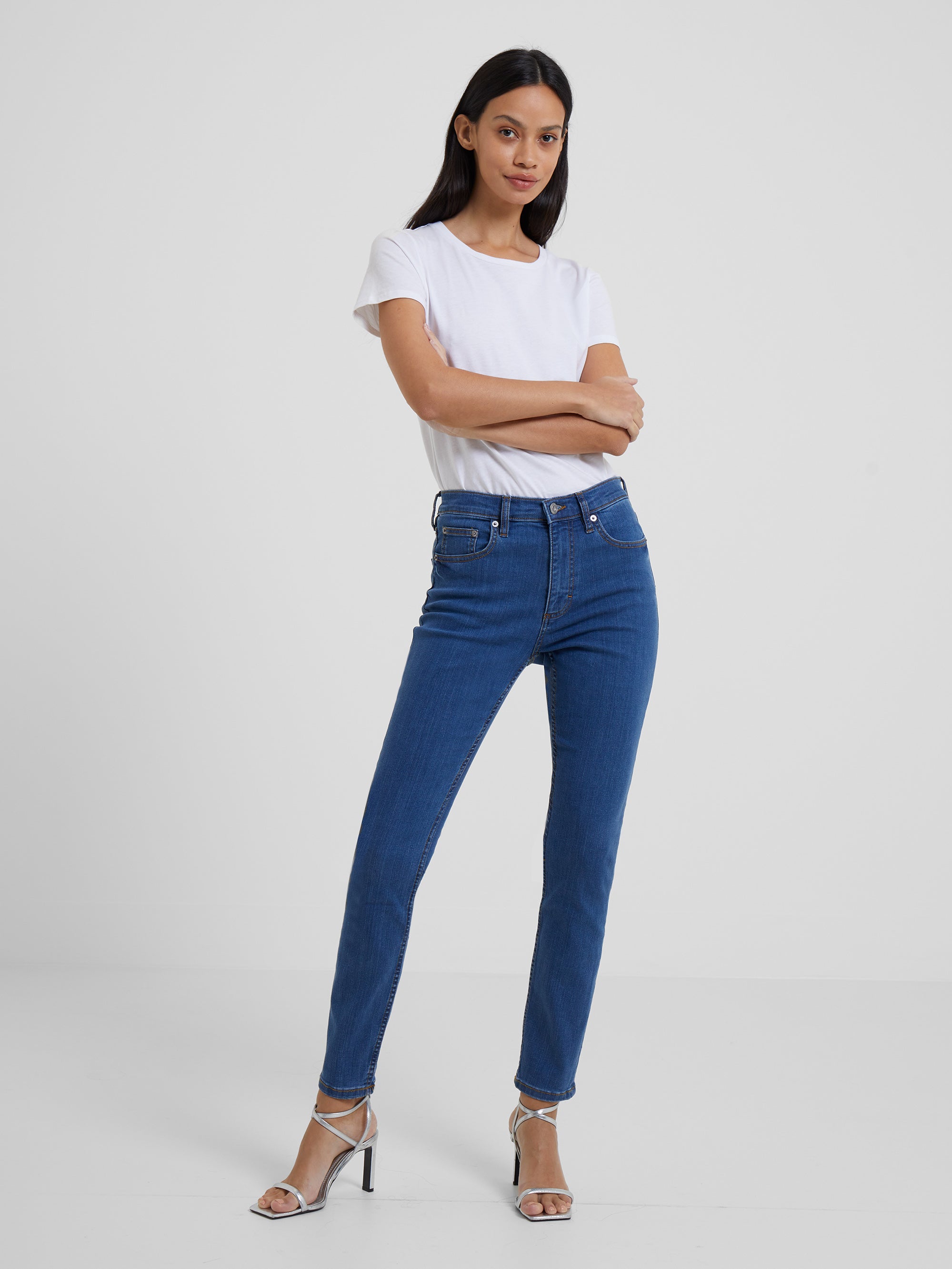 Soft Stretch Skinny High Rise Jean - Mid Wash